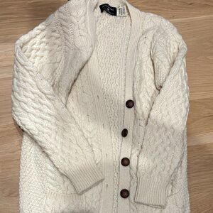 The Irish store authentic wool cardigan. Small